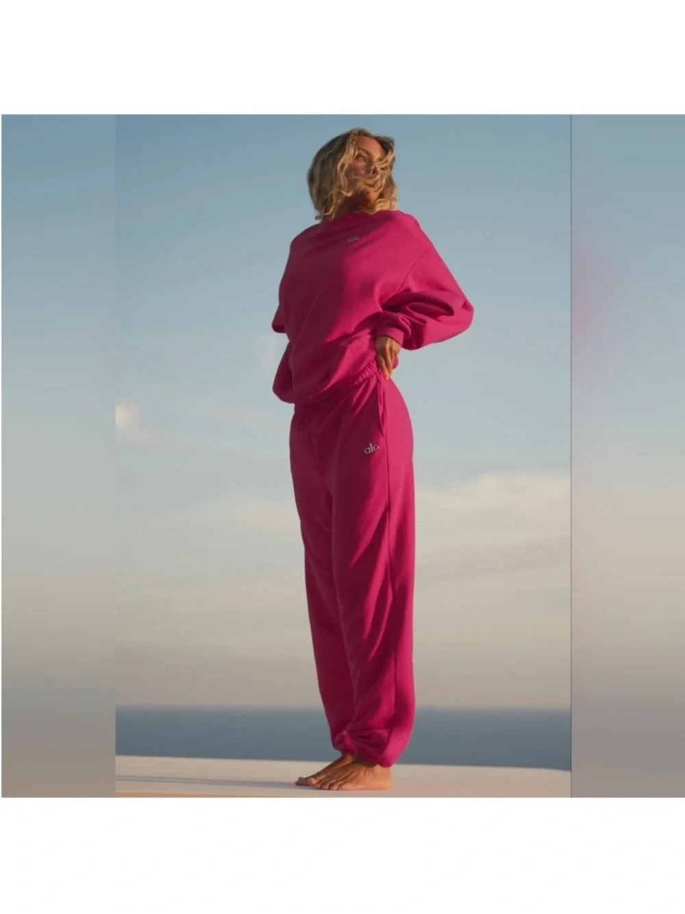 Alo Yoga Accolade Pink Summer Crush Sweatpants Sz S 4-6 U5013RG Rare